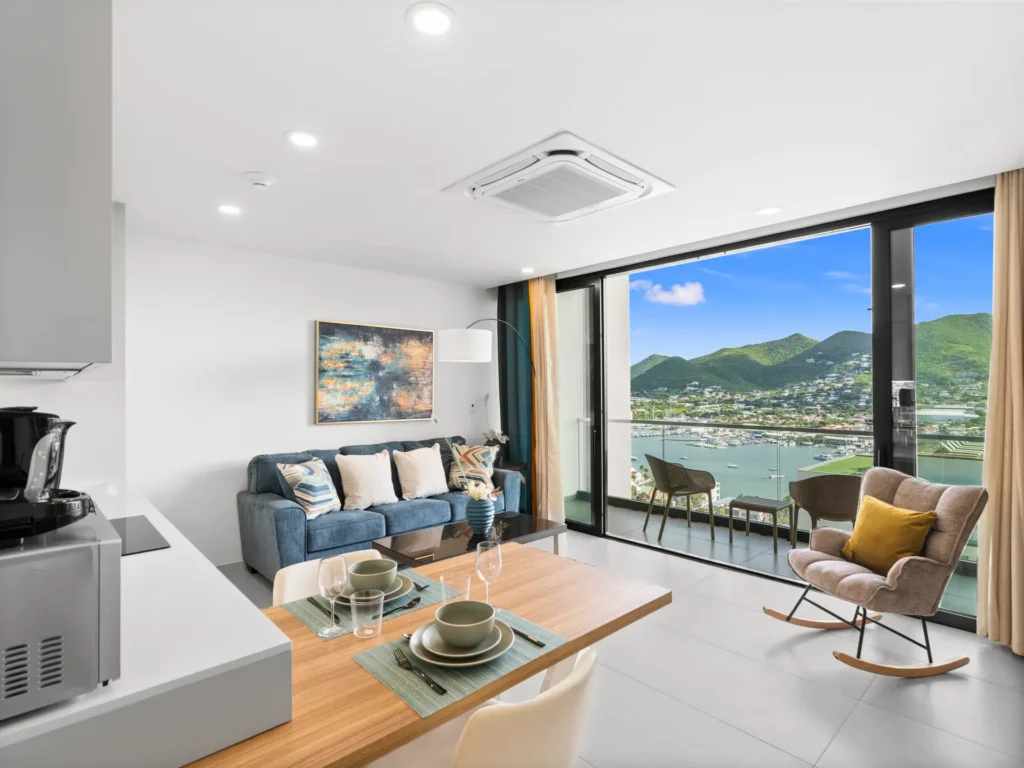 The Hills Residence Simpson Bay Sint Maarten lagoon view apartment