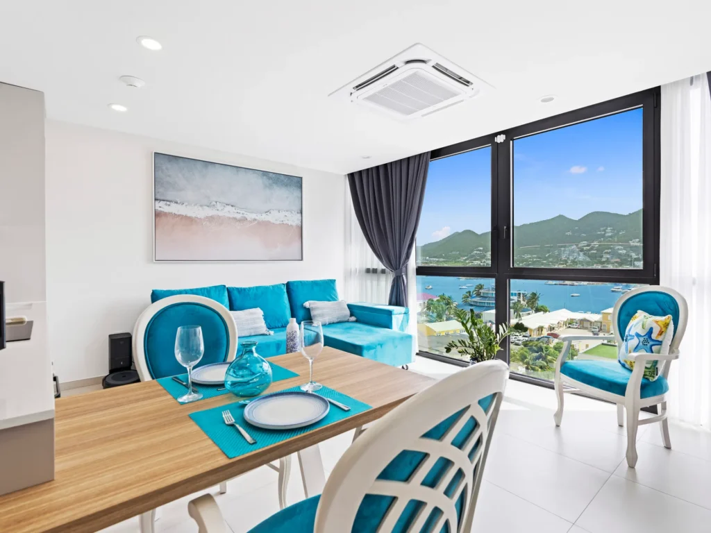 Locations de vacances The Hills Résidence - Vue lagon Simpson Bay