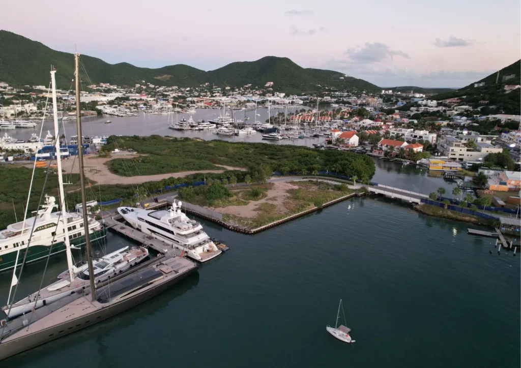 Isle de Sol waterfront land on Simpson Bay Lagoon, invest in Sint Maarten