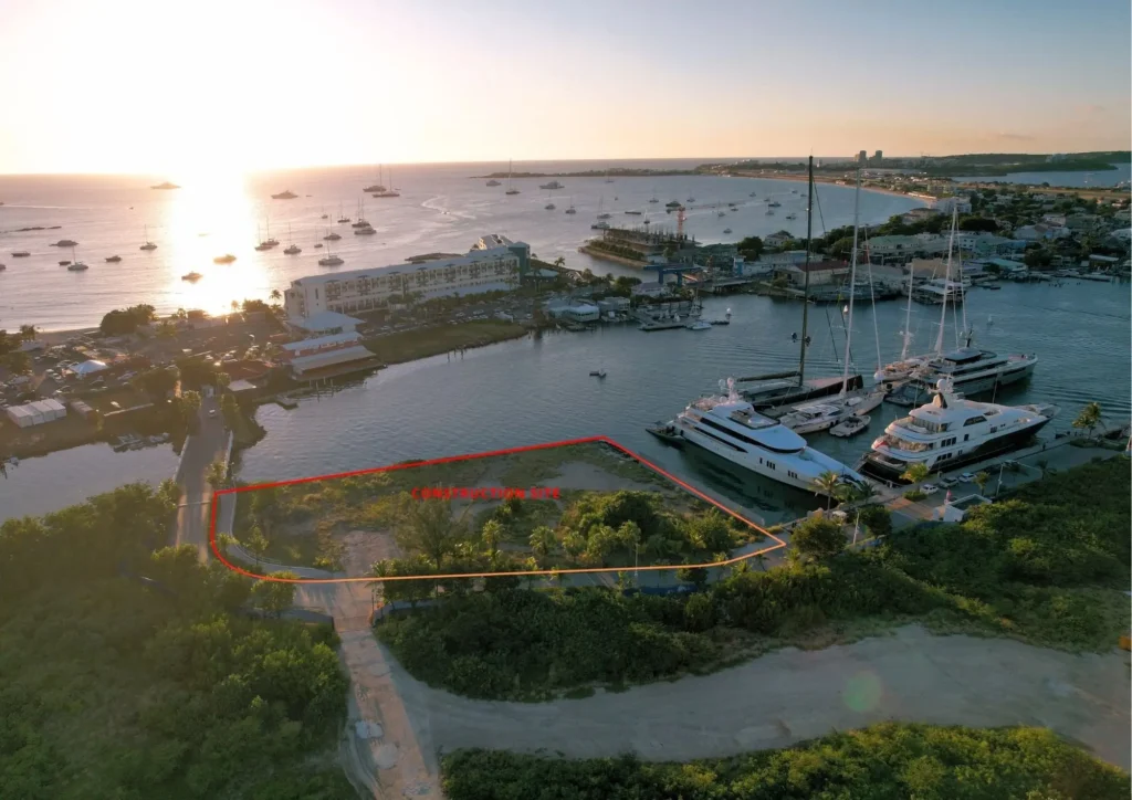 Isle de Sol St Maarten location next to the Simpson Bay superyacht marina